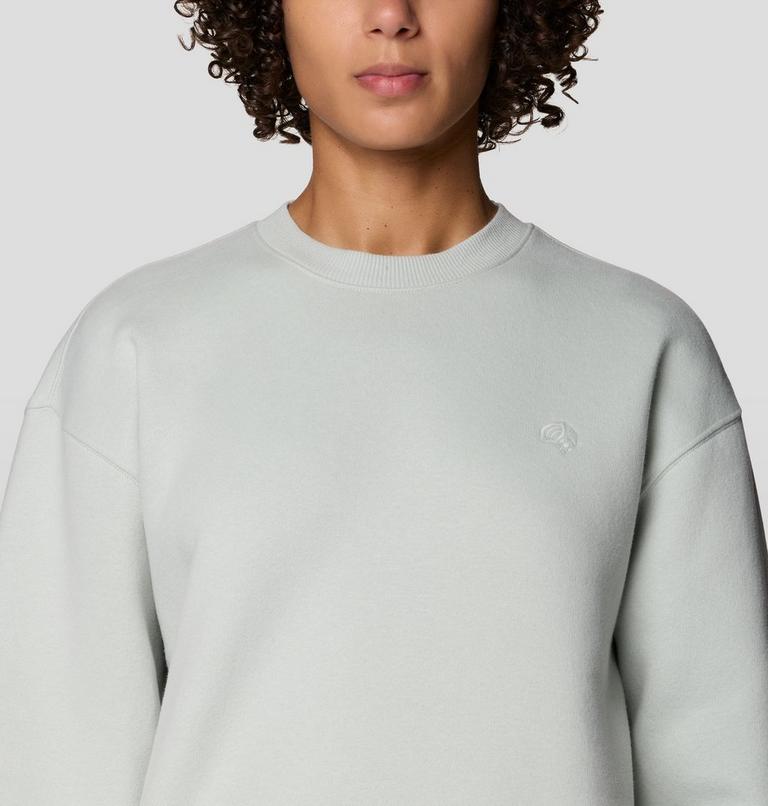 Women's MHW Logo Pullover Crew, Color: Gamma Grey, image 4