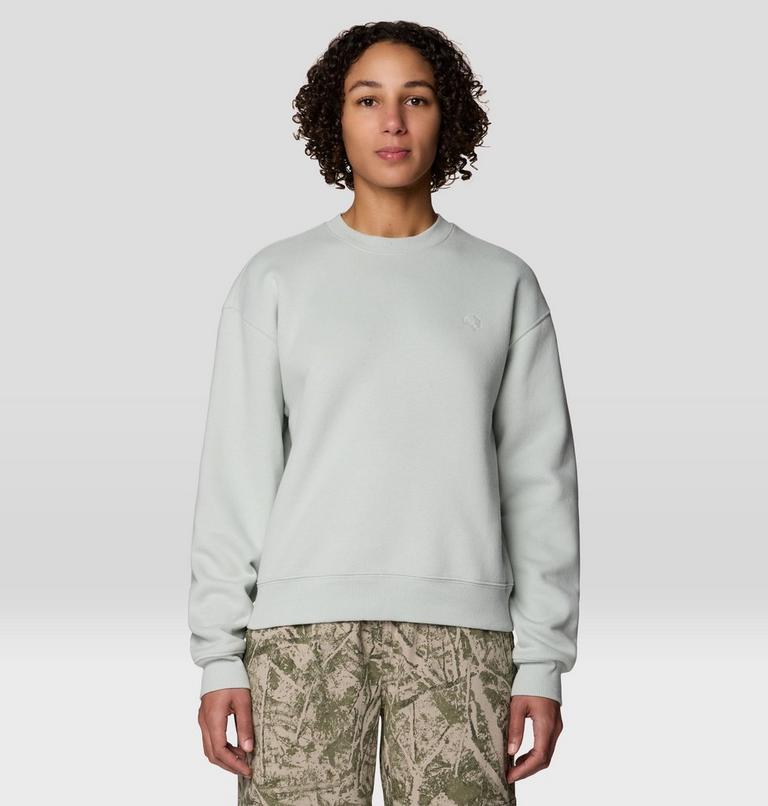 Women's MHW Logo Pullover Crew, Color: Gamma Grey, image 1