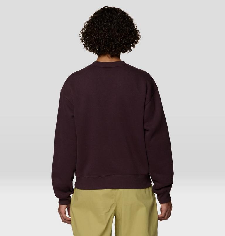 Women's MHW Logo Pullover Crew, Color: Deep Mulberry, image 2