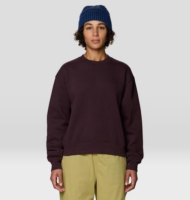 Women's MHW Logo Pullover Crew, Color: Deep Mulberry, image 9