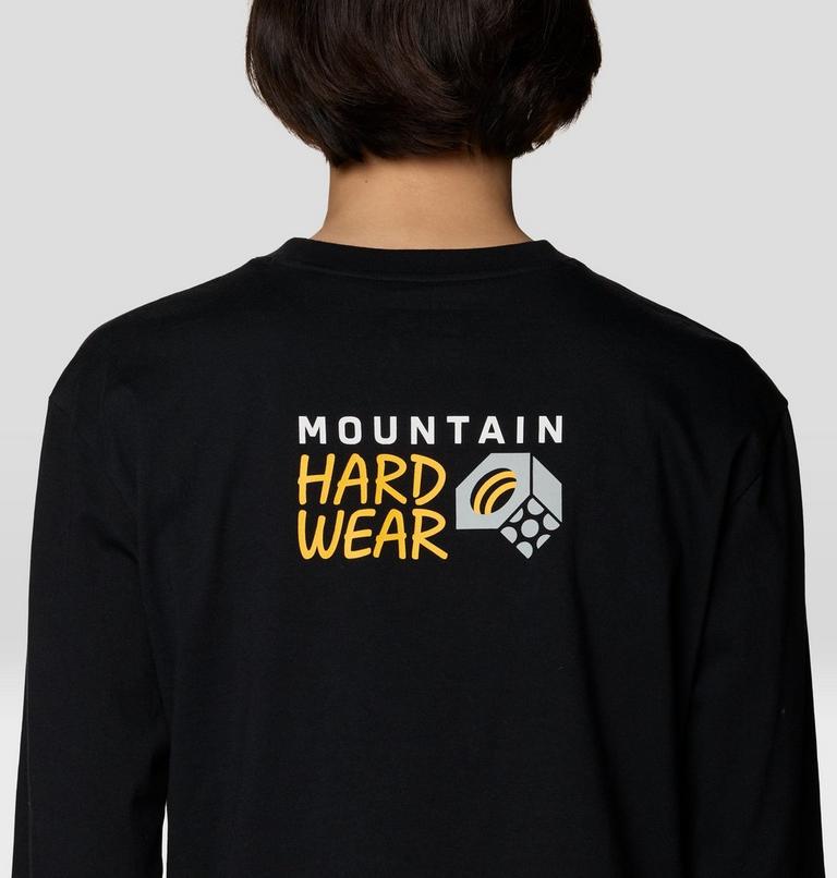 Women's MHW Box Logo Crop LS, Color: Black, image 5