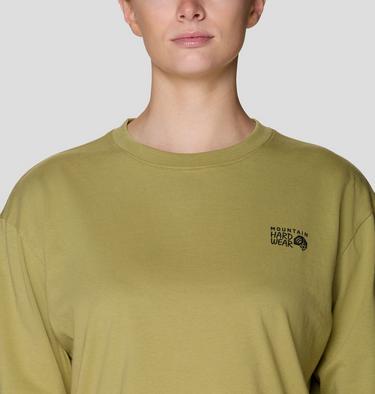 Women's MHW Box Logo Crop LS, Color: Forest Moss, image 12