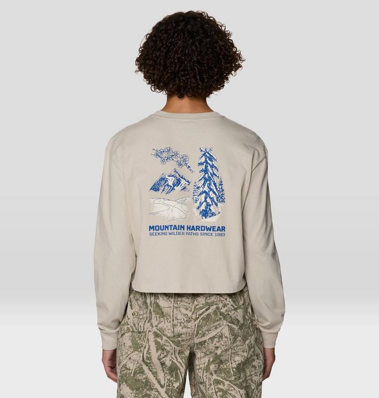 Women's Seeking Wilder Paths Crop Long Sleeve, Color: Sandblast, image 2