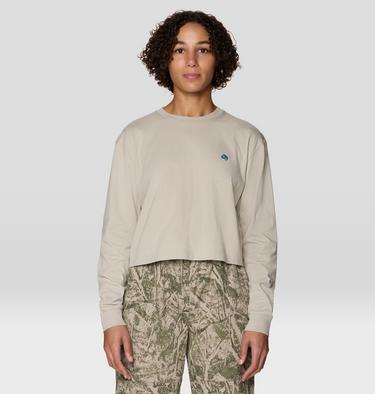 Women's Seeking Wilder Paths Crop Long Sleeve, Color: Sandblast, image 9