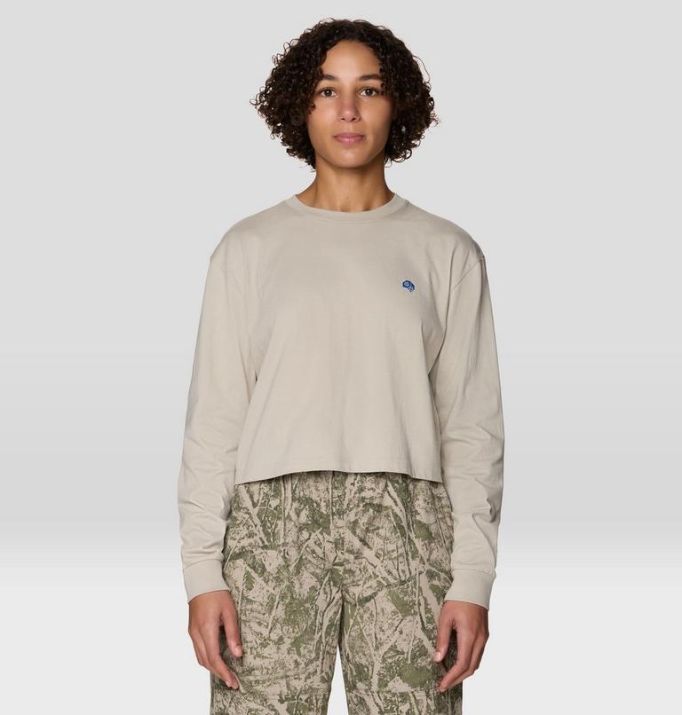 Women's Seeking Wilder Paths Crop Long Sleeve, Color: Sandblast, image 1