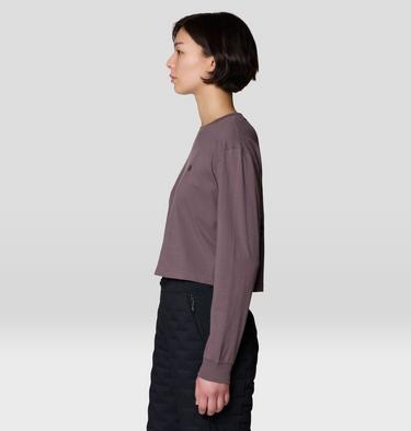 Women's Seeking Wilder Paths Crop Long Sleeve, Color: Purple Sage, image 7