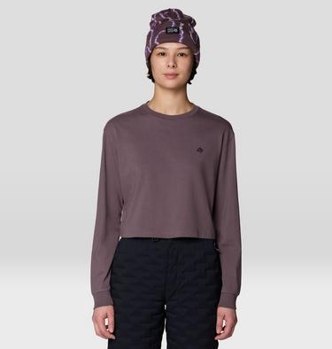 Women's Seeking Wilder Paths Crop Long Sleeve, Color: Purple Sage, image 5