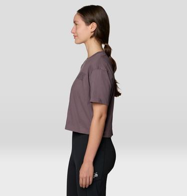 Women's Seek Wilder Paths Crop Short Sleeve, Color: Purple Sage, image 7