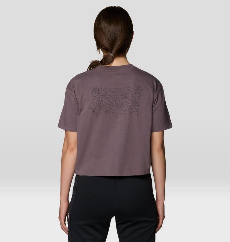 Women's Seek Wilder Paths Crop Short Sleeve, Color: Purple Sage, image 2
