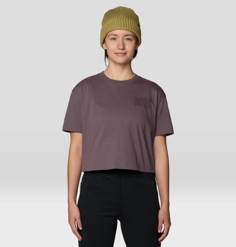 Women's Seek Wilder Paths Crop Short Sleeve, Color: Purple Sage, image 1
