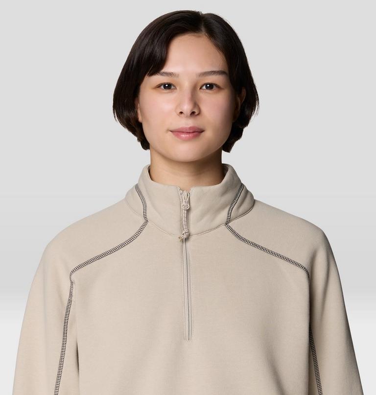 Women's Hardwear Supply Quarter Zip, Color: Fossil, image 5