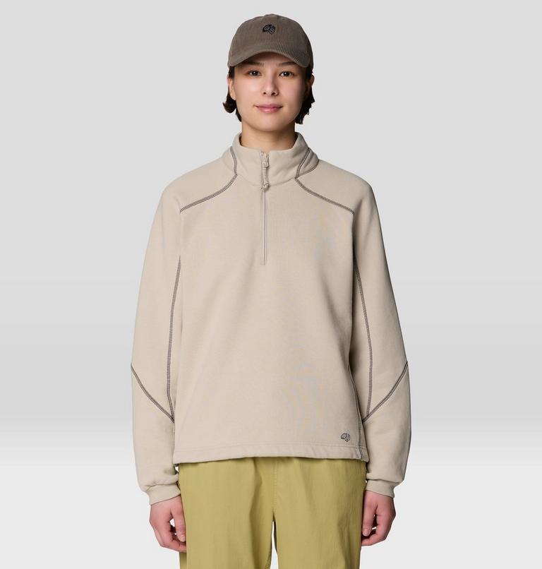 Women's Hardwear Supply Quarter Zip, Color: Fossil, image 1