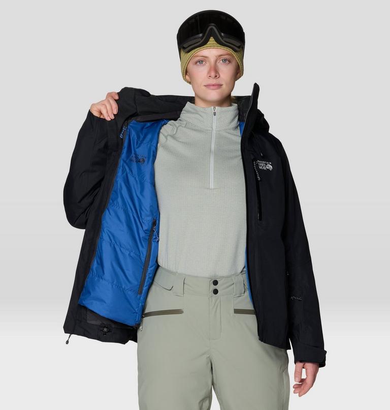 Women's Firefall Trifecta Jacket, Color: Black, image 6