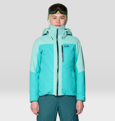 Women's Firefall Trifecta Jacket, Color: Aqua Marina, Icy Teal, image 8