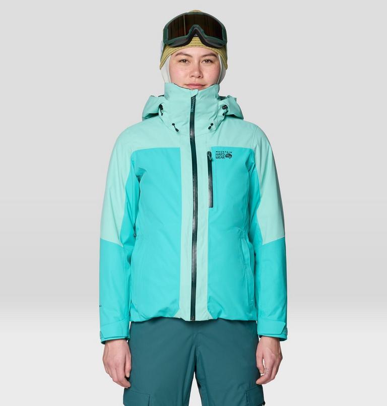Women's Firefall Trifecta Jacket, Color: Aqua Marina, Icy Teal, image 4