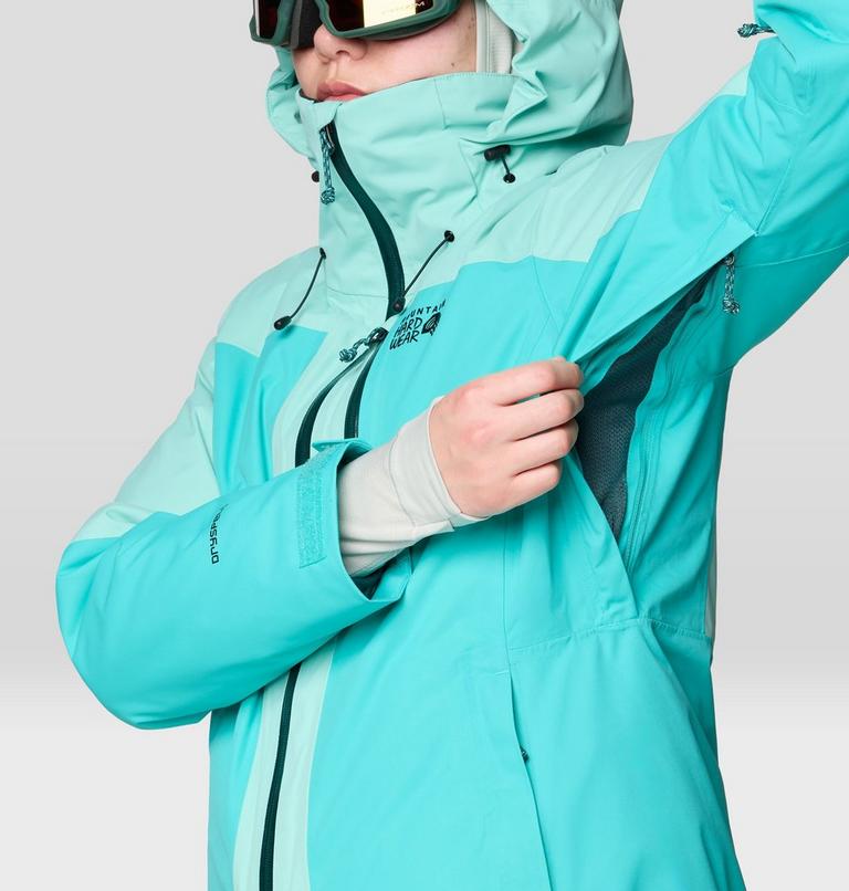 Women's Firefall Trifecta Jacket, Color: Aqua Marina, Icy Teal, image 9