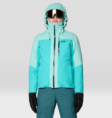 Women's Firefall Trifecta Jacket, Color: Aqua Marina, Icy Teal, image 5