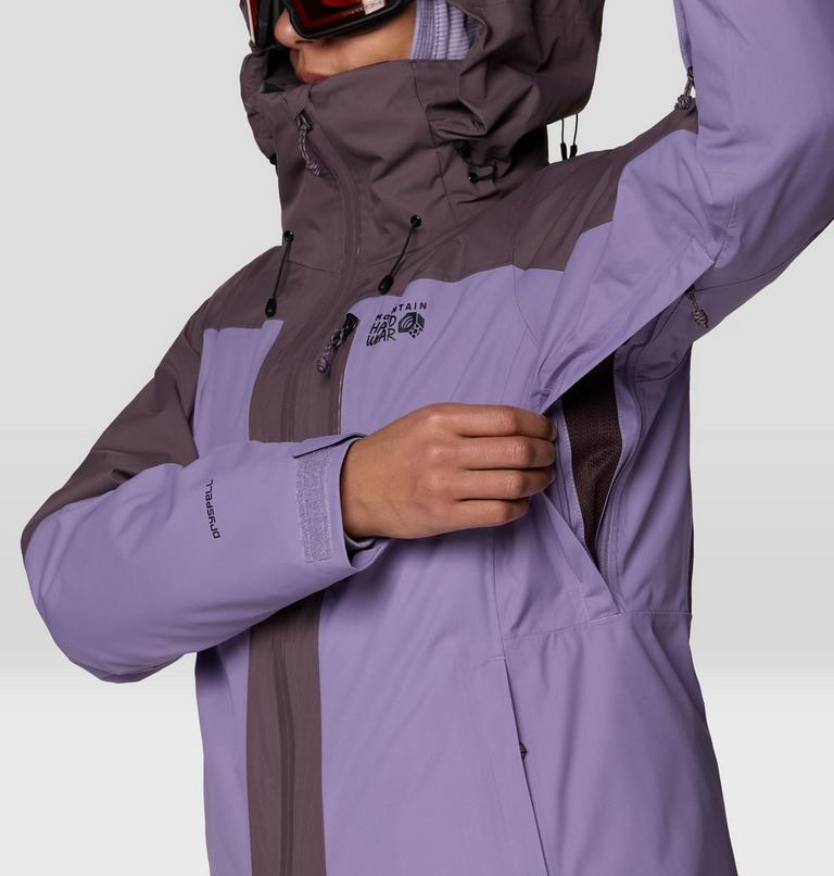 Women's Firefall Trifecta Jacket, Color: Violet Stone, Purple Sage, image 12