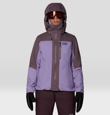 Women's Firefall Trifecta Jacket, Color: Violet Stone, Purple Sage, image 4