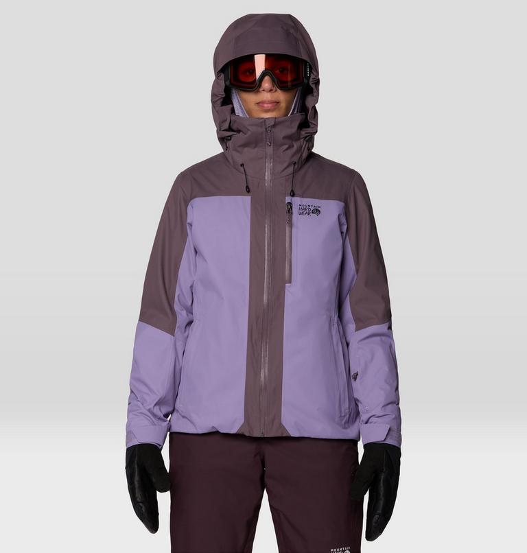Women's Firefall Trifecta Jacket, Color: Violet Stone, Purple Sage, image 4