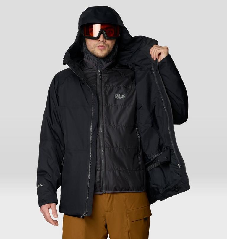 Men's Firefall Trifecta Jacket, Color: Black, image 14