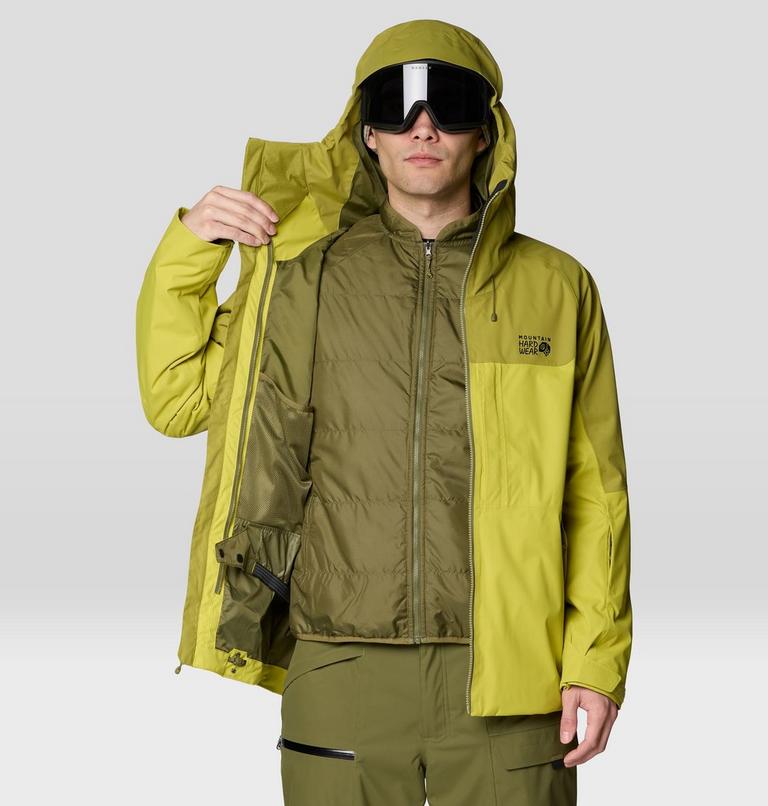 Men's Firefall Trifecta Jacket, Color: Bright Fatigue, Lucky Chard, image 13