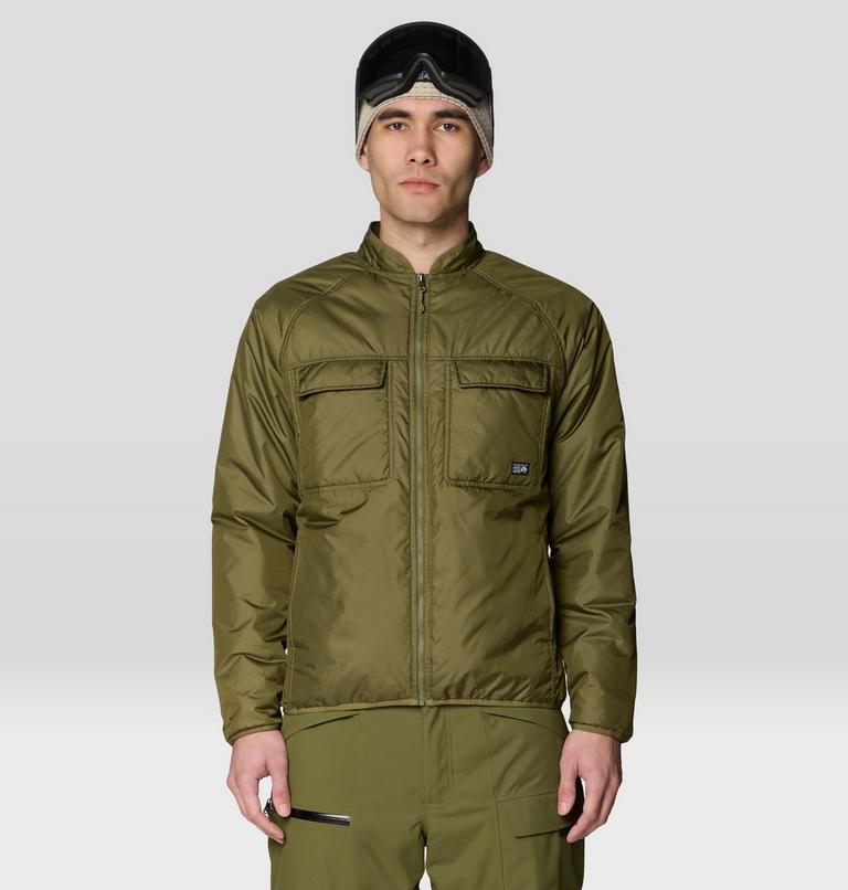 Men's Firefall Trifecta Jacket, Color: Bright Fatigue, Lucky Chard, image 16