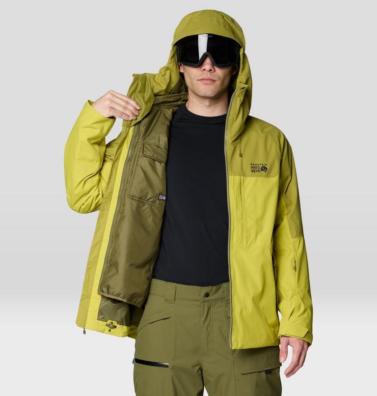 Men's Firefall Trifecta Jacket, Color: Bright Fatigue, Lucky Chard, image 8