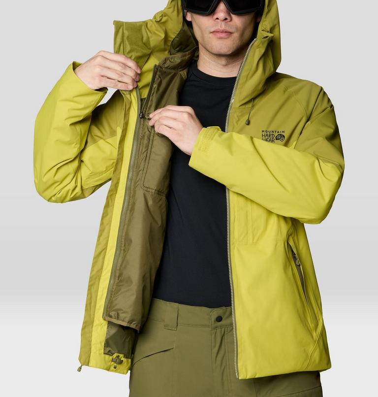 Men's Firefall Trifecta Jacket, Color: Bright Fatigue, Lucky Chard, image 10