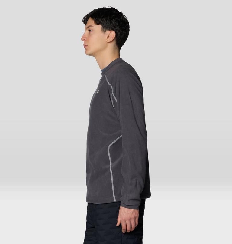 Men's Microchill Pullover Crew, Color: Shark, image 4