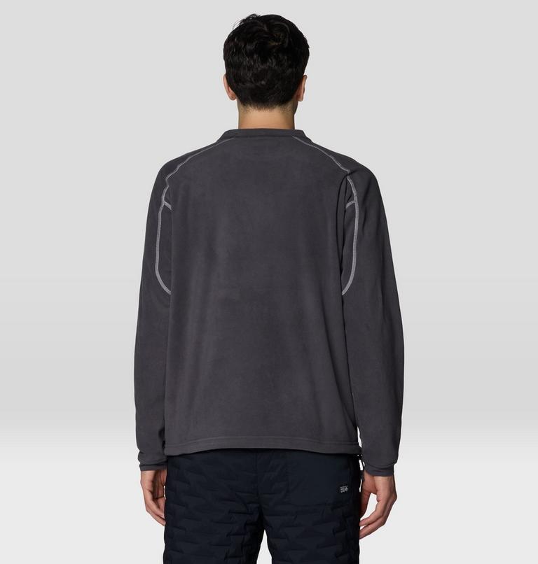 Men's Microchill Pullover Crew, Color: Shark, image 3