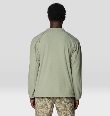 Men's Microchill Pullover Crew, Color: Silt Grey Heather, image 7