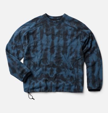 Men's Microchill Pullover Crew, Color: Adriatic Blue Shadowdye Print, image 2