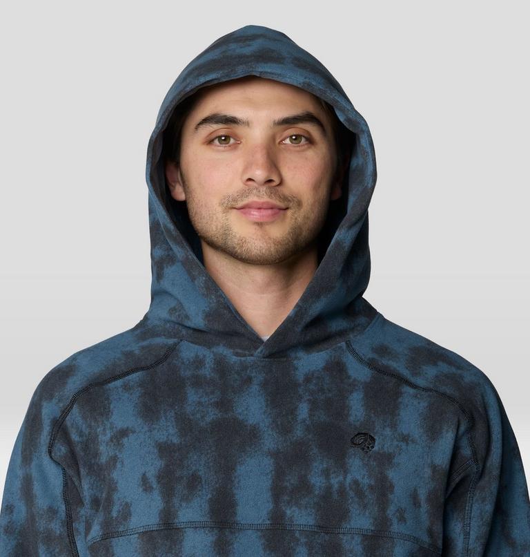 Men's Microchill Hoody, Color: Adriatic Blue Shadowdye Print, image 5