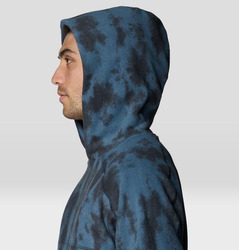 Men's Microchill Hoody, Color: Adriatic Blue Shadowdye Print, image 6
