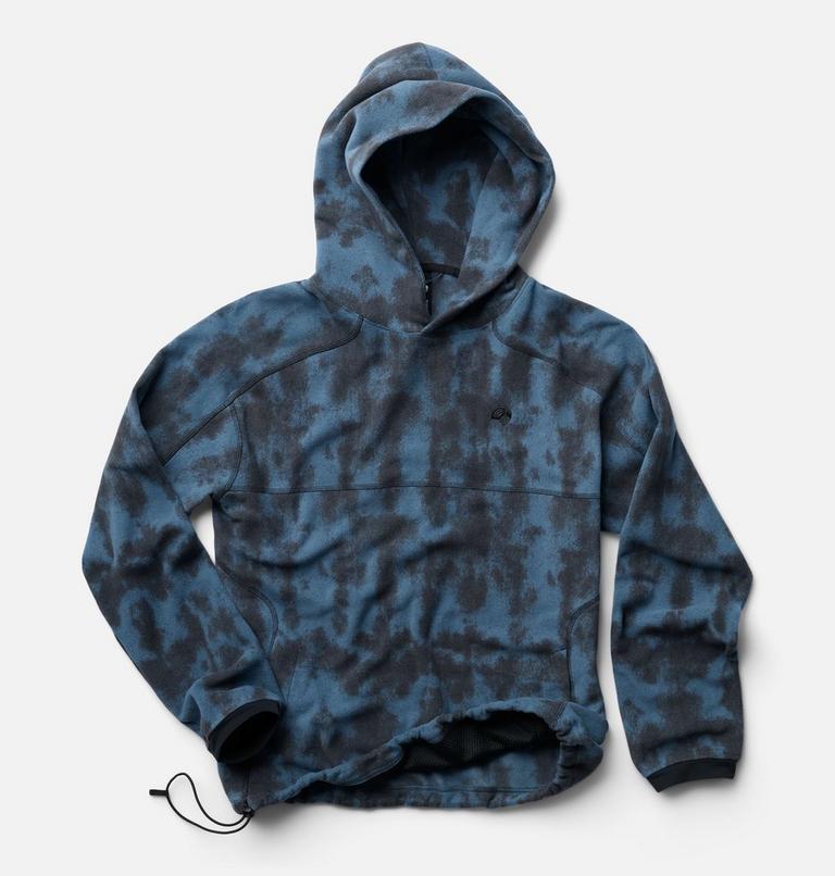 Men's Microchill Hoody, Color: Adriatic Blue Shadowdye Print, image 2