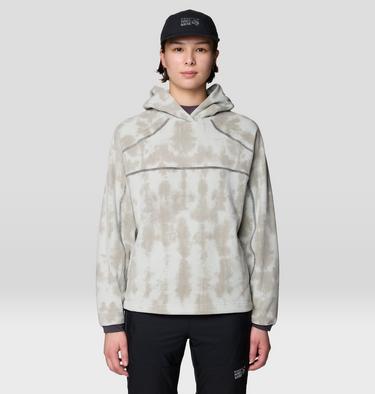 Women's Microchill Hoody, Color: Gamma Grey Shadowdye Print, image 5