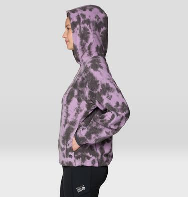 Women's Microchill Hoody, Color: Violet Stone Shadowdye Print, image 3