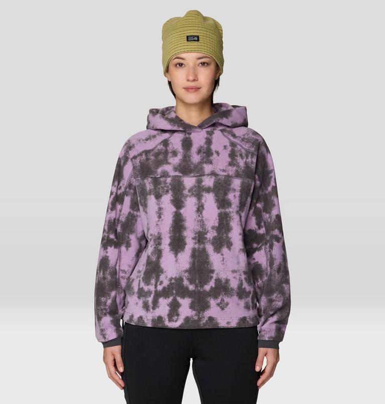 Chandail &agrave; capuchon Microchill, Color: Violet Stone Shadowdye Print, image 4