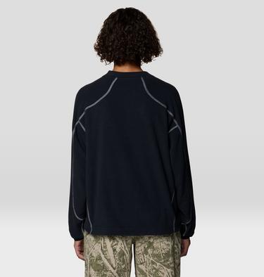 Women's Microchill Pullover Crew, Color: Black, image 3