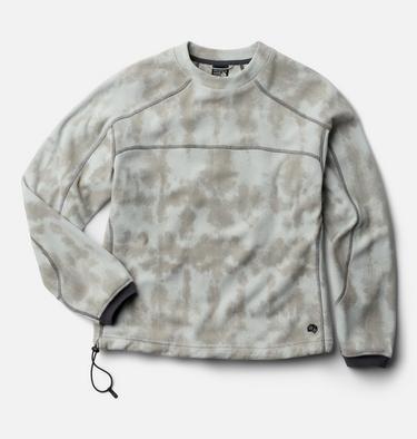 Women's Microchill Pullover Crew, Color: Gamma Grey Shadowdye Print, image 10