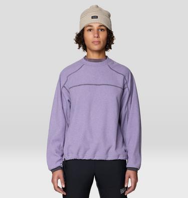 Women's Microchill Pullover Crew, Color: Violet Stone Heather, image 5