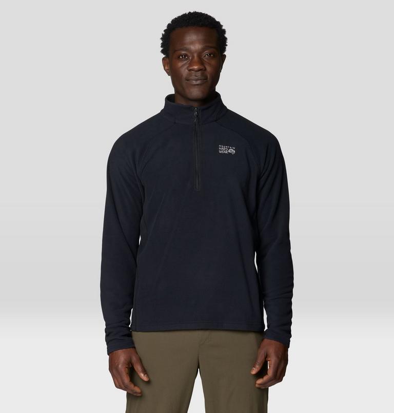 Men's Microchill Quarter Zip, Color: Black, image 4