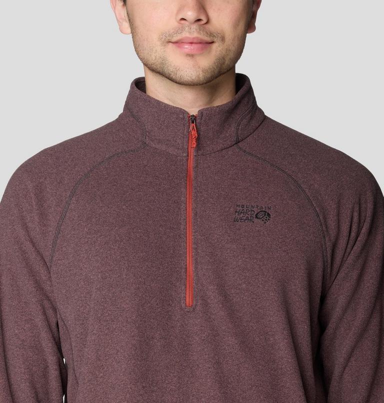 Men's Microchill Quarter Zip, Color: Mars Red Heather, image 5