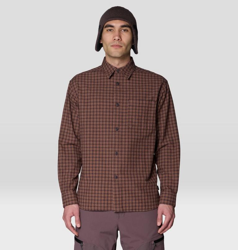 Men's Dusk Creek Relaxed, Color: Deep Mulberry Mini Check, image 1