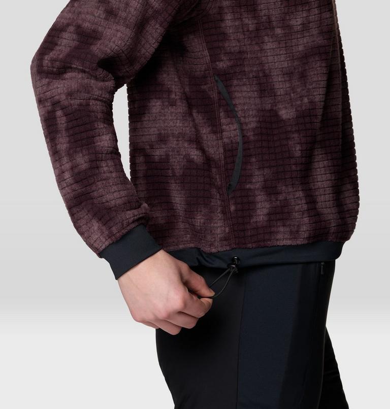 Women's Summit Grid Big Grid Crew, Color: Deep Mulberry Shadowdye Print, image 5
