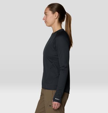 Women's AirMesh Long Sleeve Crew, Color: Dark Storm, image 12