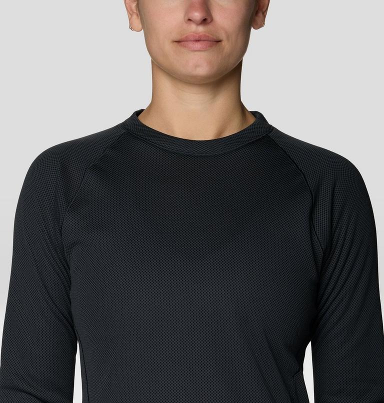 Women's AirMesh Long Sleeve Crew, Color: Dark Storm, image 5