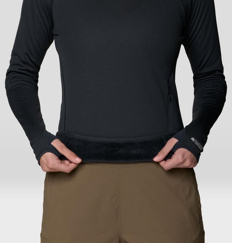 Women's AirMesh Long Sleeve Crew, Color: Dark Storm, image 7