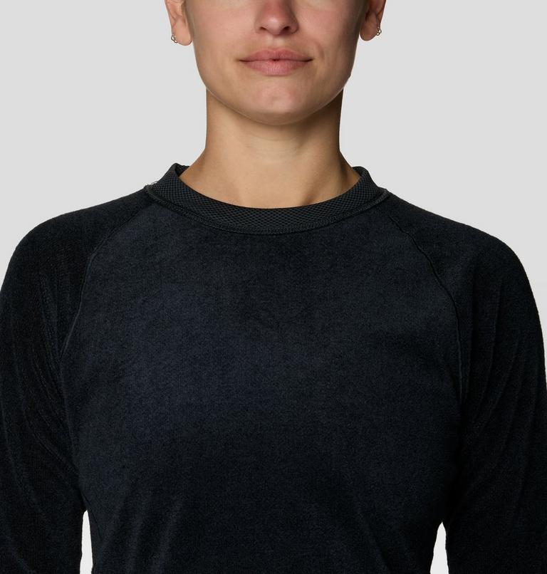 Women's AirMesh Long Sleeve Crew, Color: Dark Storm, image 8